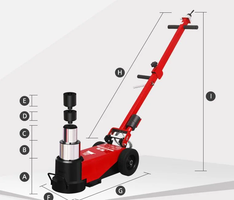 Double Node Single Node Air Hydraulic Floor Jack 50t 25t for Bus