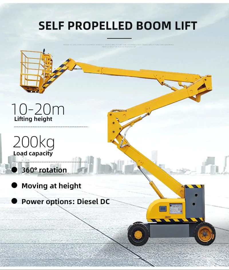 Hydraulic Electric Mobile Scissor Telescopic Articulate Boom Mast Man Lift Aerial Working Platform Lifting Equipment