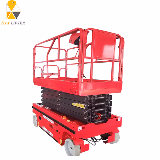 China Daxlifter Multiple 6-16m Elevador de tijera autopropulsado hidráulico con aprobación CE