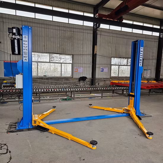 Elevador automático de vehículos de 2 postes con liberación eléctrica Elevador automático para vehículos